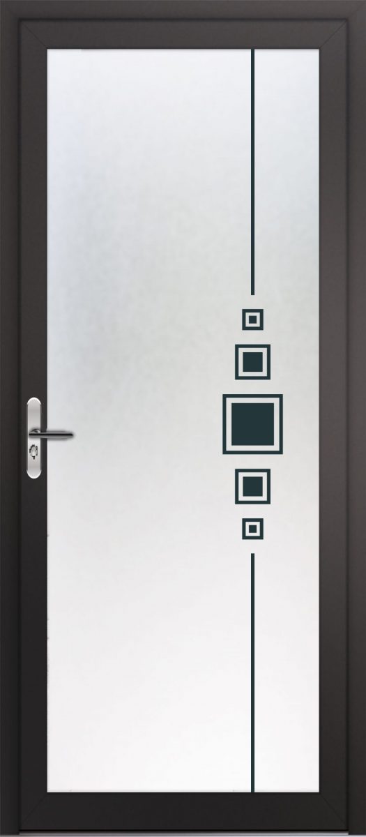 Porte aluminium vitrée