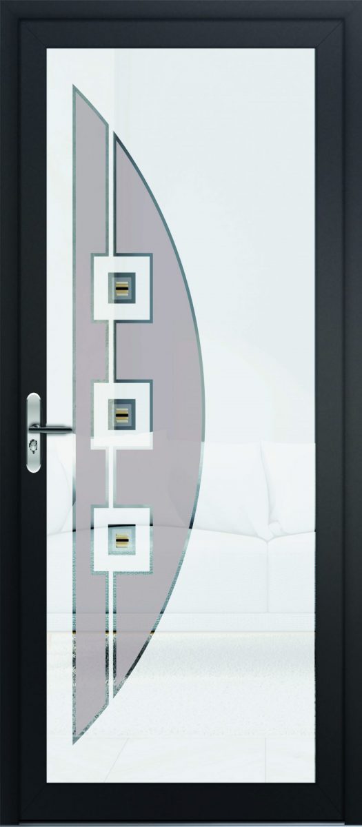 Porte aluminium vitrée
